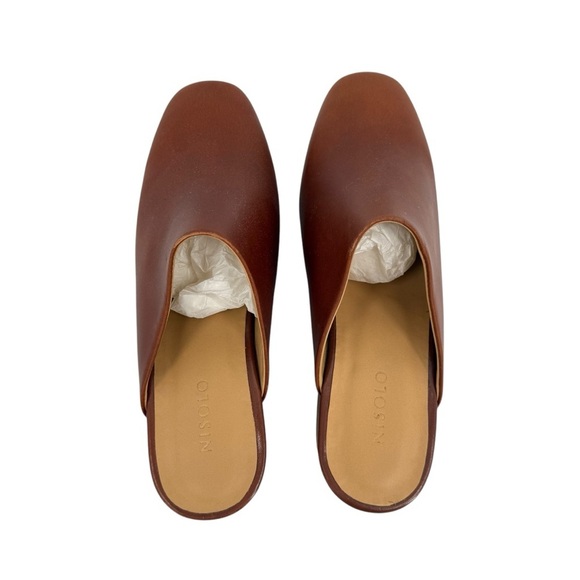 Nisolo Al-Day Heeled Mule in Brandy Size 5 - Picture 7 of 9